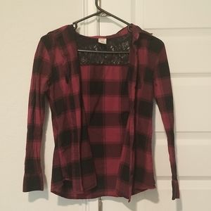Arizona Jean Co. Red Flannel with Lace